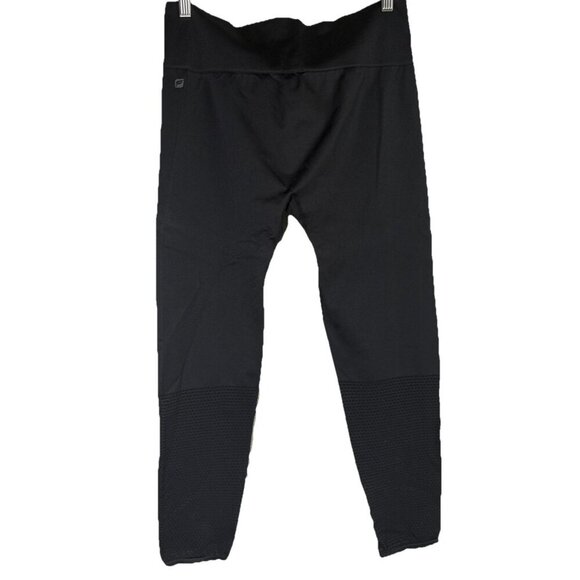 Fabletics Pants - Fabletics Women’s High Waisted Seemless Black Leggings Mesh Pattern Gym Size XL
